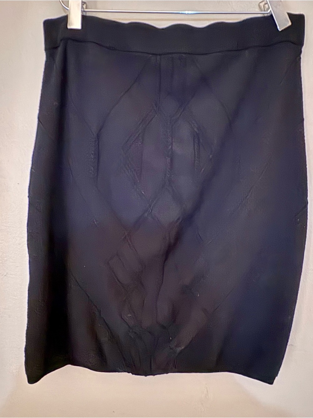 H&M Black Textured Sweater Pencil Skirt Size Medium